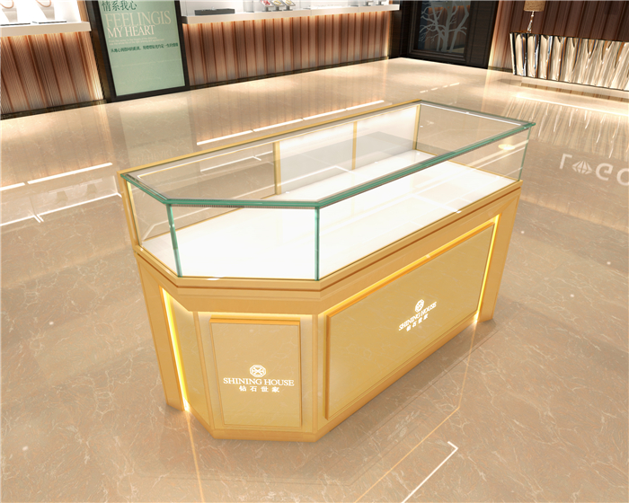 珠寶展示柜,黃金展示柜,首飾飾品展柜,轉(zhuǎn)角展示柜臺