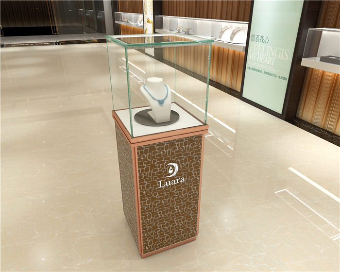 珠寶旋轉(zhuǎn)獨(dú)立展示柜A款-2號(hào)花紋