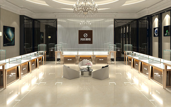 鴻鈦珠寶展柜設(shè)計滿足美學(xué)認識
