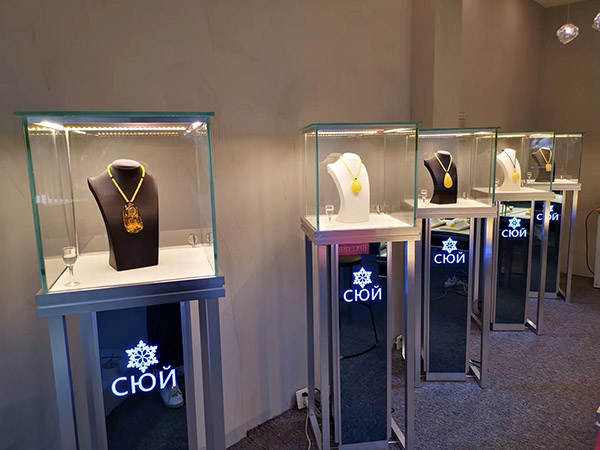 珠寶展示柜設(shè)計,玻璃珠寶展示柜
